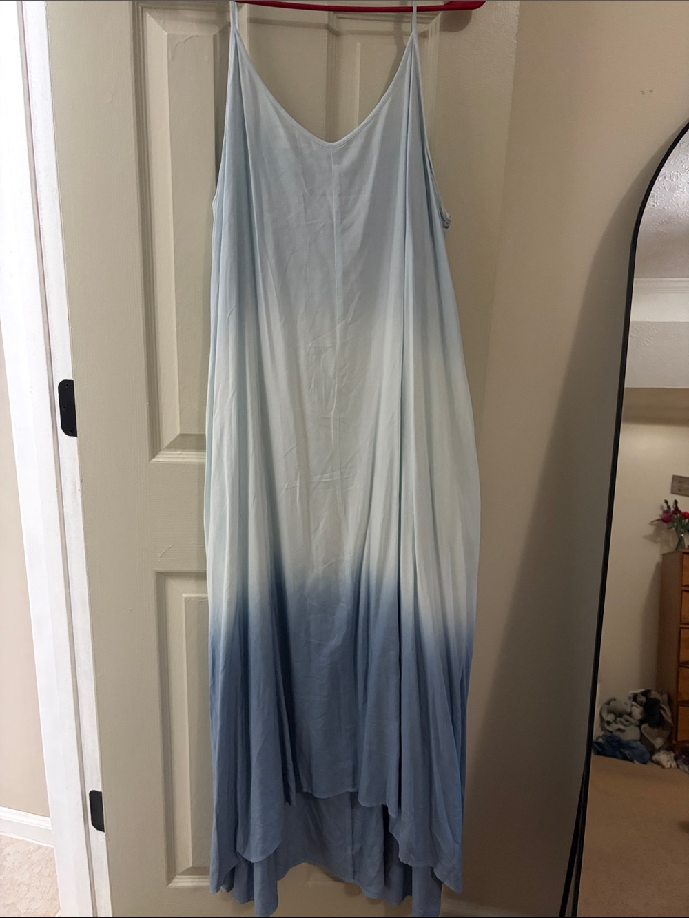 Mud Pie Blue Ombre High-Low Slip Dress